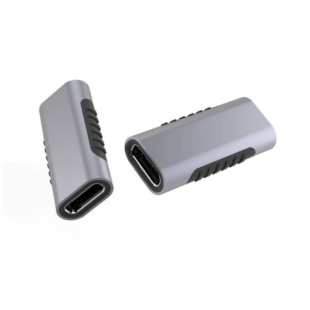 Adaptador USB tipo C hembra a hembra, Cable de extensión tipo C de aleación de aluminio de alta calidad para teléfono y tableta