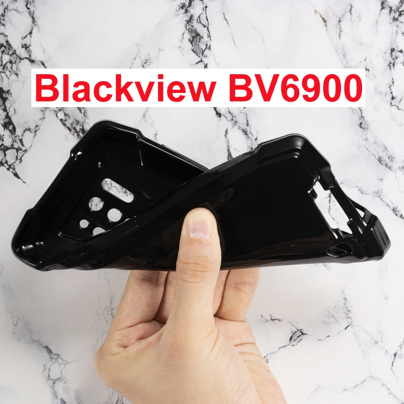 Blackview BV6900 чехол силиконовый чехол Мягкий ТПУ Матовый Черный Защитный чехол для телефона BV6900 стеклянная Капа Coque 5,84 