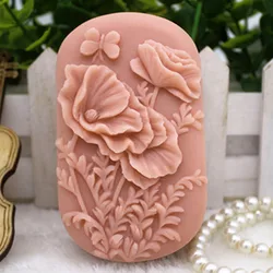 1pcs Small Flowers (zx327) Silicone Handmade Soap Mold Crafts DIY Mould