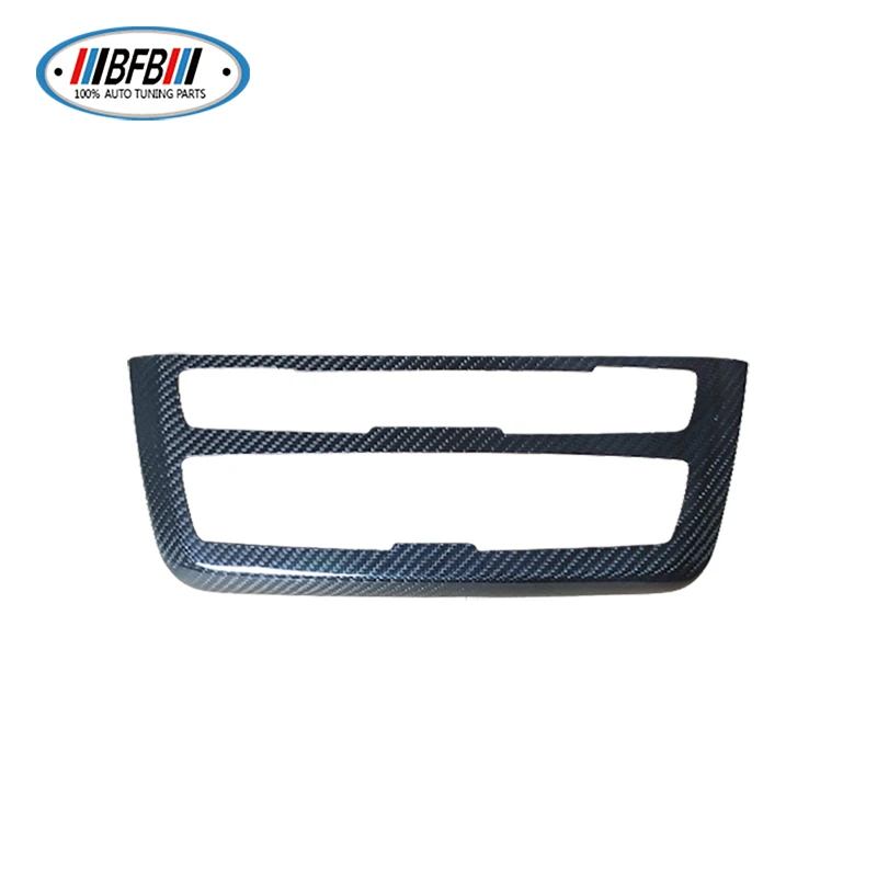 BFB 1 Piece F30 Dry Carbon Fiber Interiors trim Center Multi-media Console Cover Trim stick on style For BMW 3 Series F30