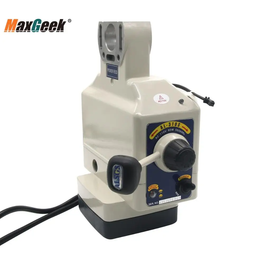 Maxgeek ALSGS 110V 220V Power Feed Feeder for Horizontal Milling Machine X Y Axis ALB-310SX