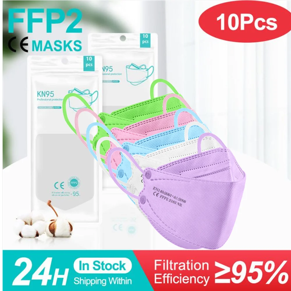 

Маски ffp2 fpp2, маски kn95, сертифицированные, с фильтром рыбы, 4 слоя