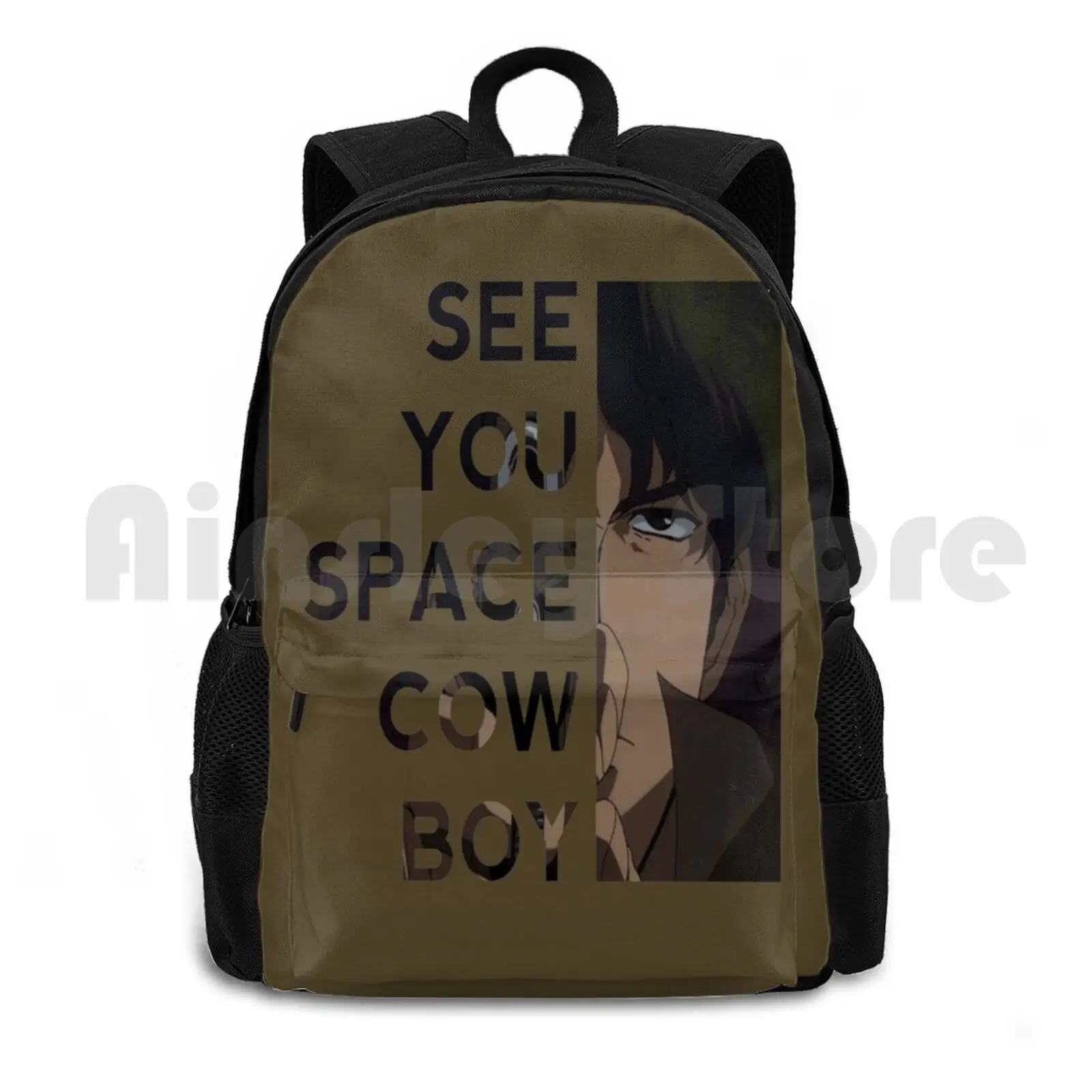 Spike Outdoor Hiking Backpack Waterproof Camping Travel Spike Spiegel See You Space Cowboy Manga Anime