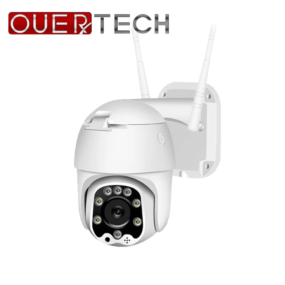 

OUERTECH 5-кратный оптический зум PTZ Wi-Fi камера H.265X 1080P Водонепроницаемая наружная купольная камера с обнаружением человека светодиодсветильник видеонаблюдения