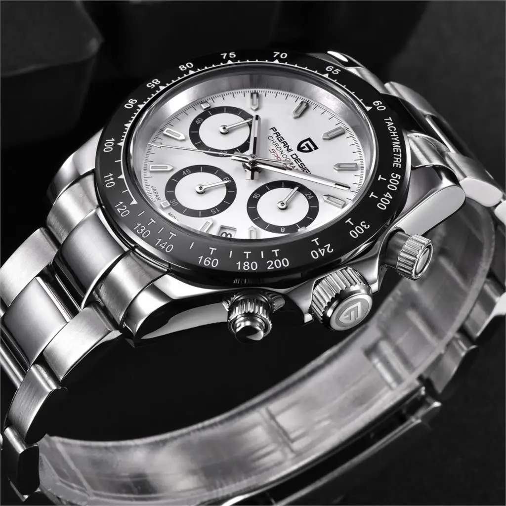 Imagem -04 - Pagani Design para Homens Jovens Relógio Cronógrafo Sport Quartz Relógio de Pulso Homens Relógios Top Marca Relógio de Luxo Relógio Masculino 2023