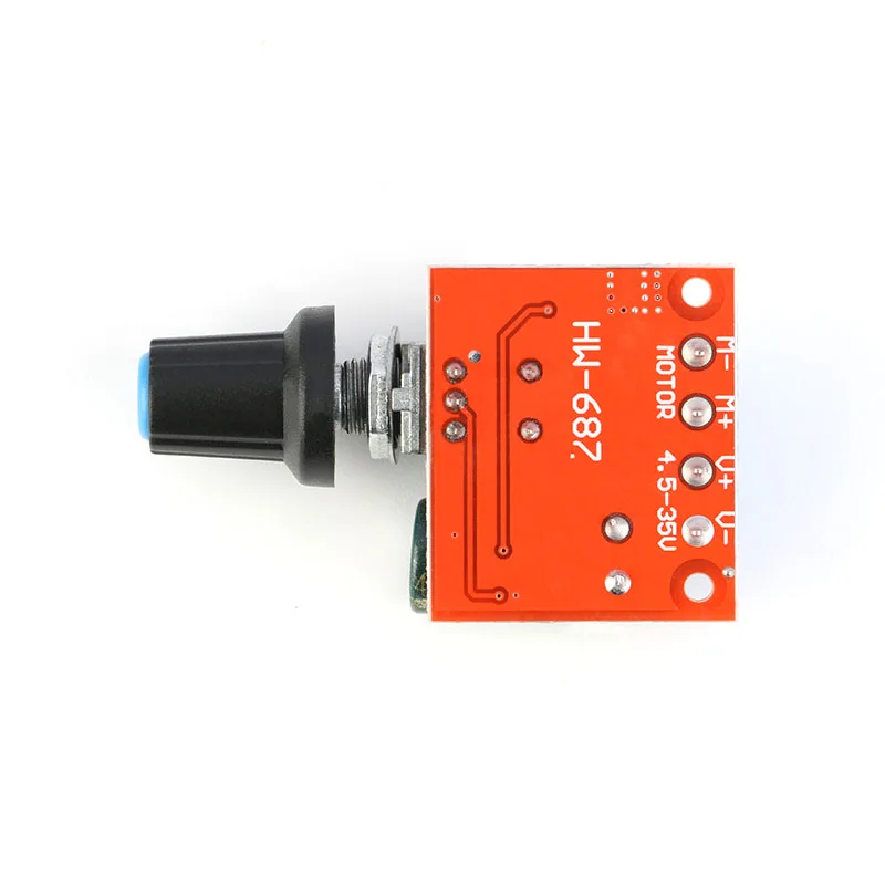 5A 90W HW-687 PWM 12V DC Motor Speed Controller Module DC-DC 4.5V-35V Adjustable Speed Regulator Control Governor Switch 24V