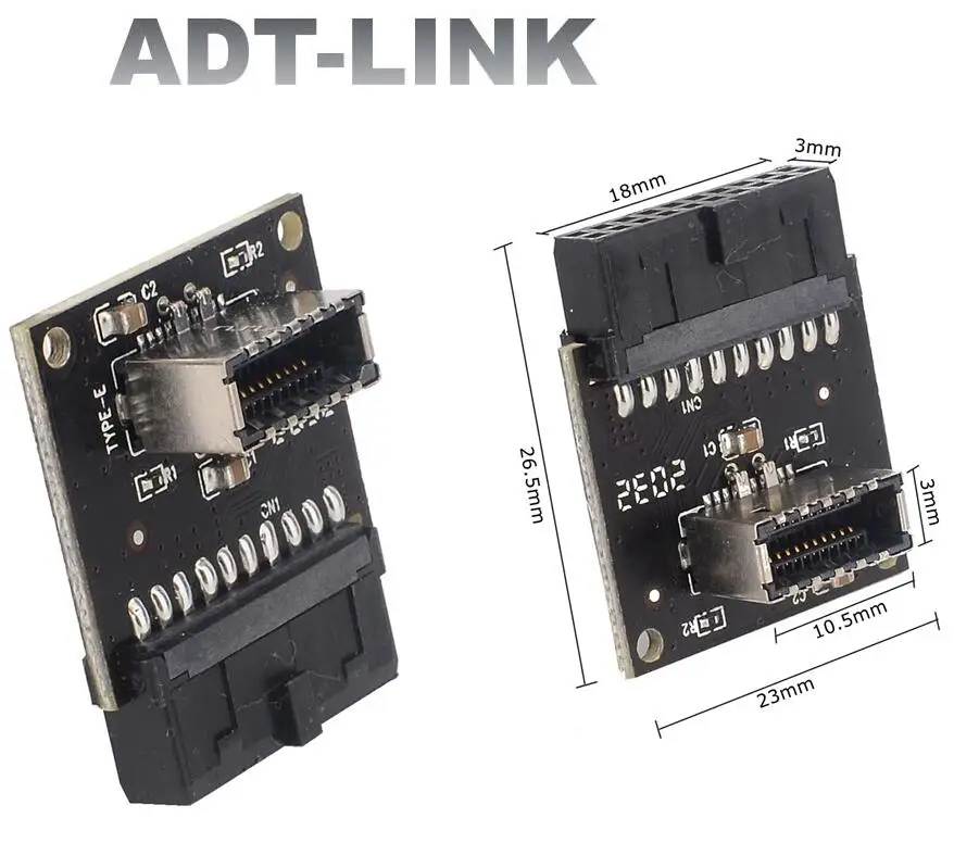 

USB 3,0 (3,1 Gen 2) внутренний черный IDC 20-контактный разъем материнской платы к A-Key 20-контактный разъем «мама» активный преобразователь для камеры Type C