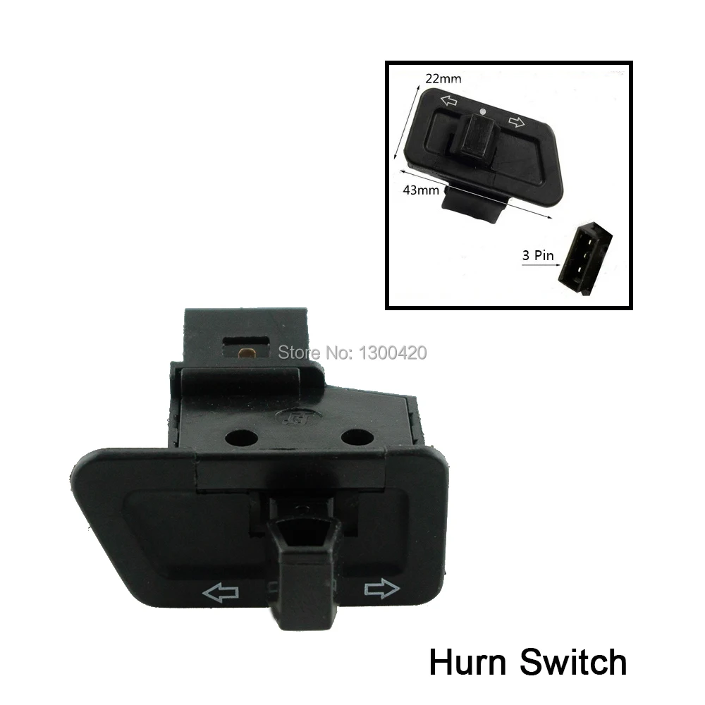 1Pcs Head Light Horn Dimmer Turn Starter Single Switch Button for GY6 50cc 125cc 150cc Moped Scooter