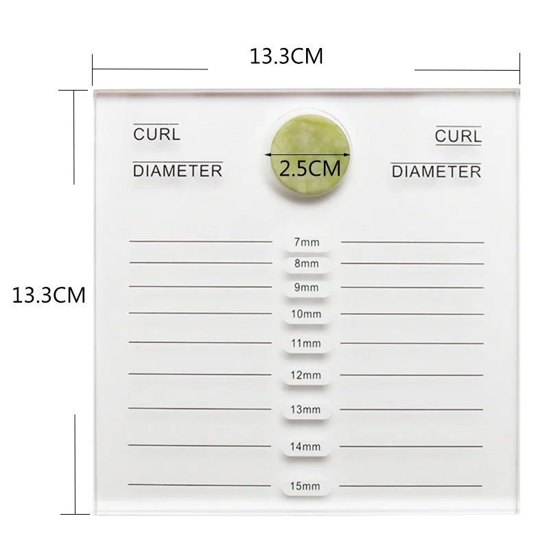 Grafting Eyelash Scale Plate Pad Acrylic Double Side Scale Eyelash Plate Display Board Eyelash Extension Makeup Tool With Jade