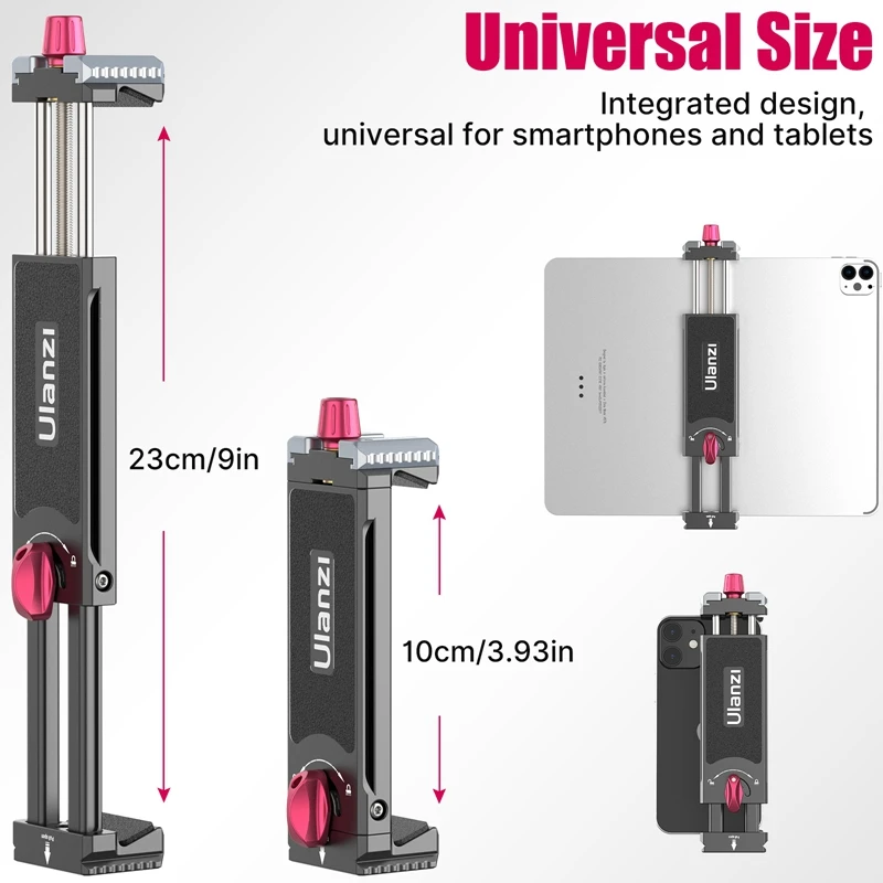 VIJIM Ulanzi U-pad III uchwyt na Tablet zacisk do iPad pro air mini 2 3 4 uniwersalny uchwyt na statyw do iPhone 3.93-9 cal