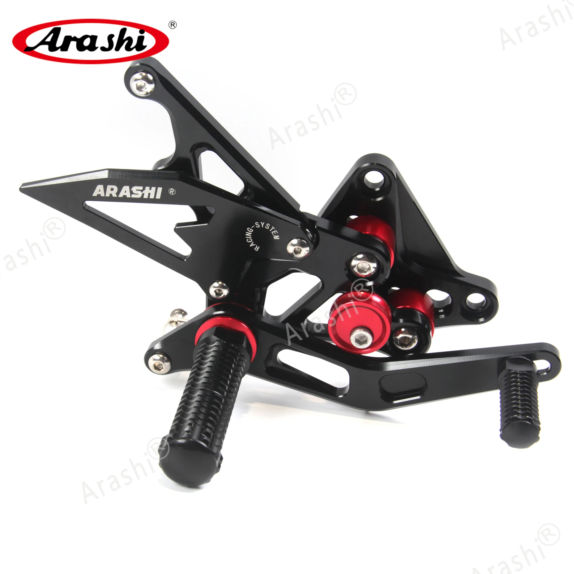 Arashi For SUZUKI GSXR1300 2008-2020 CNC Rider Rearset Adjustable Footrests GSXR 1300 HAYABUSA non-ABS 2018 2017 2016 2015 2014