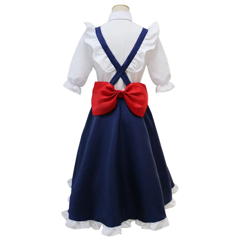 New Anime Miss Kobayashi\'s Dragon Maid Tohru Cosplay Costume For Women Lacauch Kobayashi Holiday Party Maid Uniforms Costume Wig