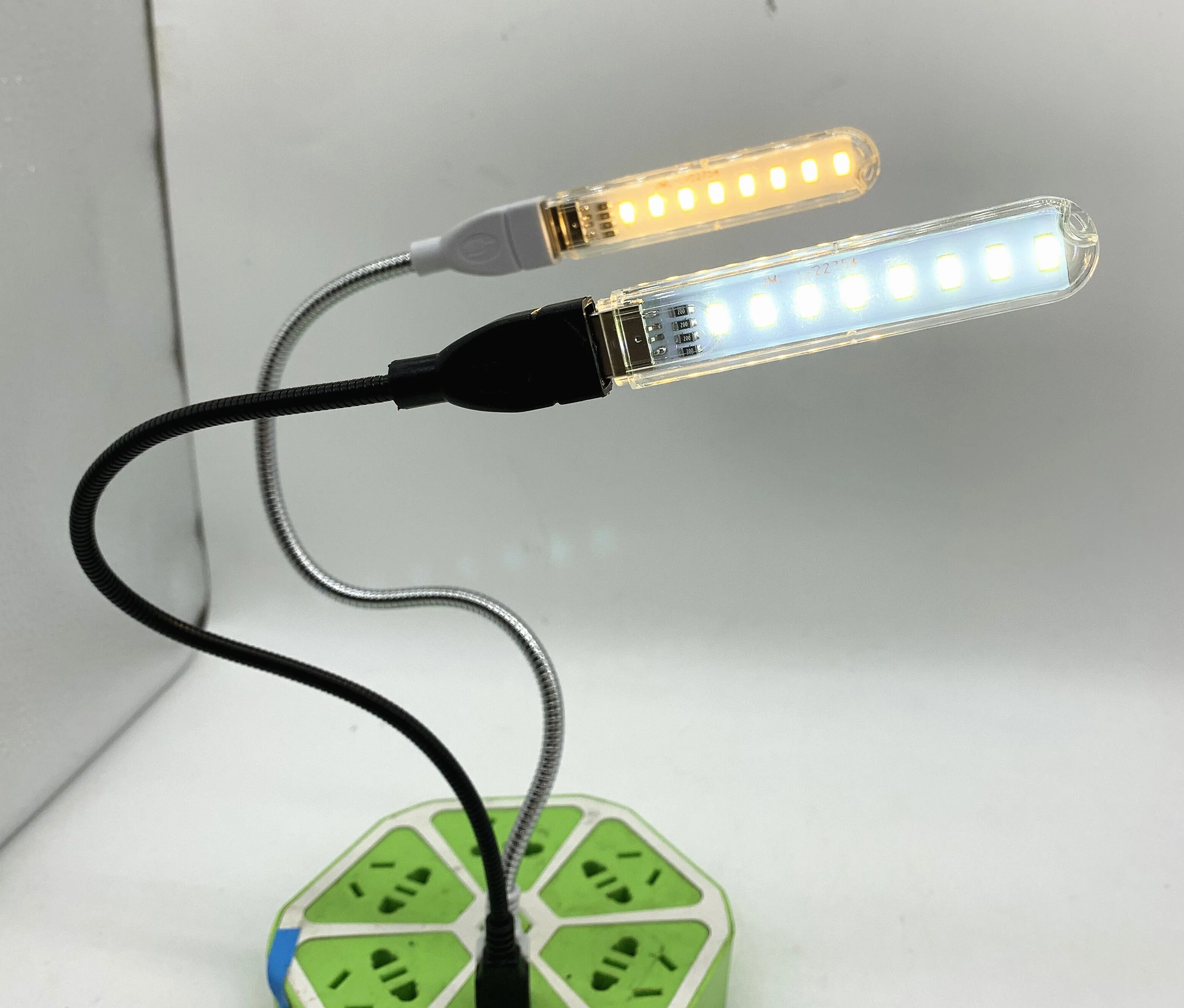 Metal Extended Line 5V USB LED Light Lamp 5led 10led 20led 24led White RGB Book Reading Lights for Notebook Laptop PC Computer