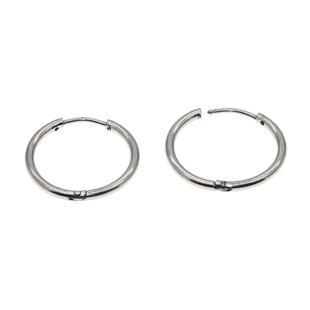 316 Edelstahl Creolen Mini 1,6mm Runde Form Erhältlich in 6MM 14MM 16mm Größen Klassischer Schlichter Stil Schmuckzubehör – Detail 15