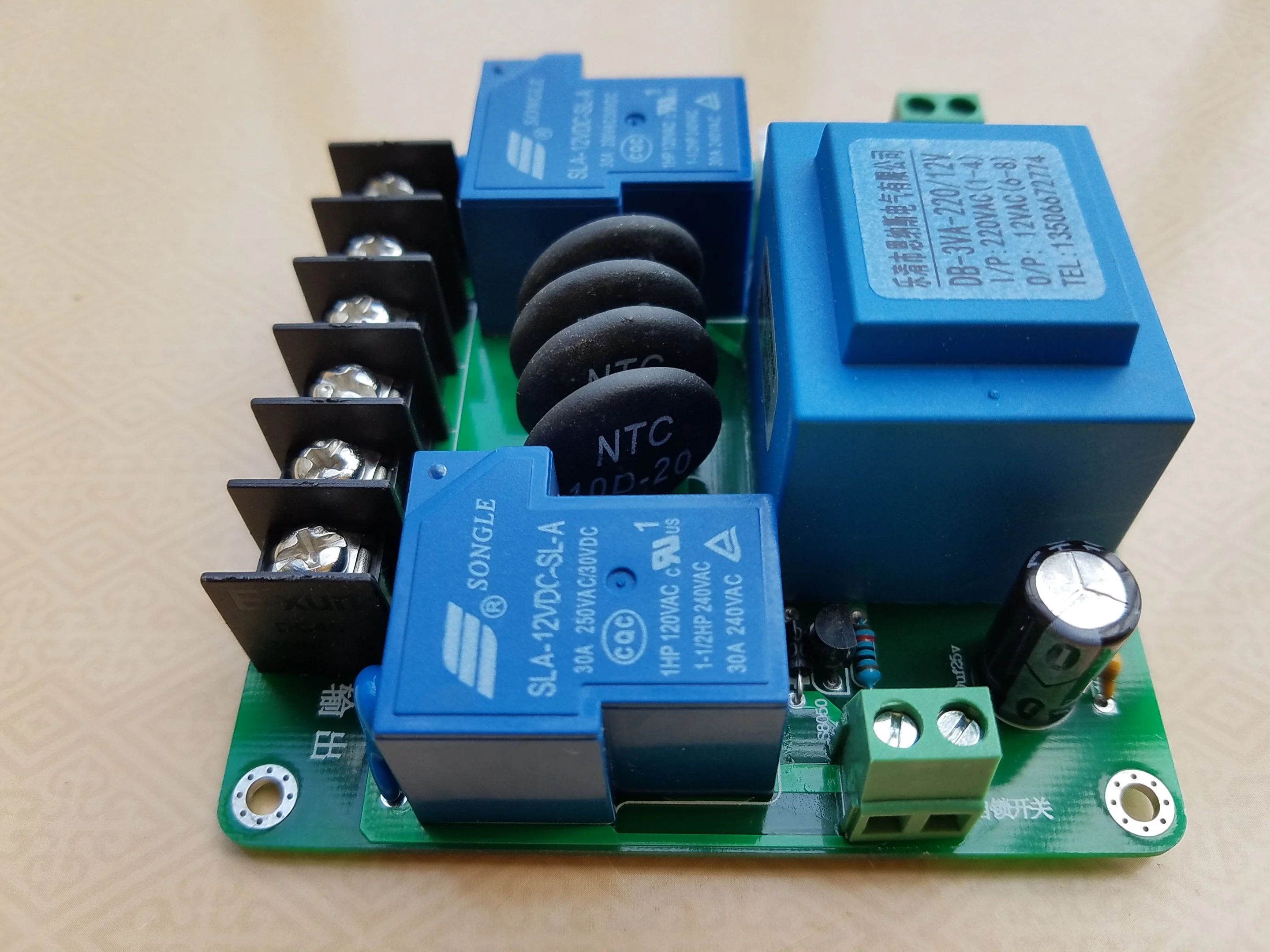 New Class A power amplifier power soft start board (with over-temperature protection function)