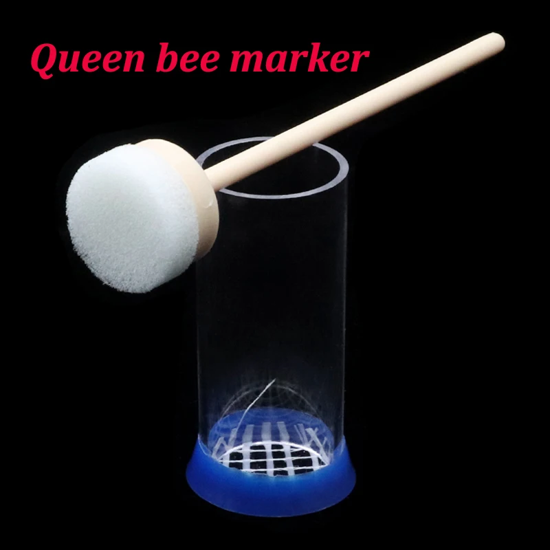 Bee Queen Marking Cage Bottle Box With Soft Plunger Marker Non-toxic Beekeeping Equipment for Beekeeper