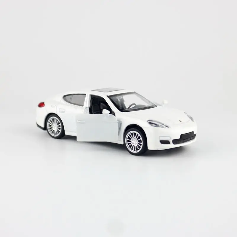 Diecast Metal Toy Model 1:43 Porsche Panamera Racing Car Pull Back Doors Openable Educational Collection Gift For kid Match Box