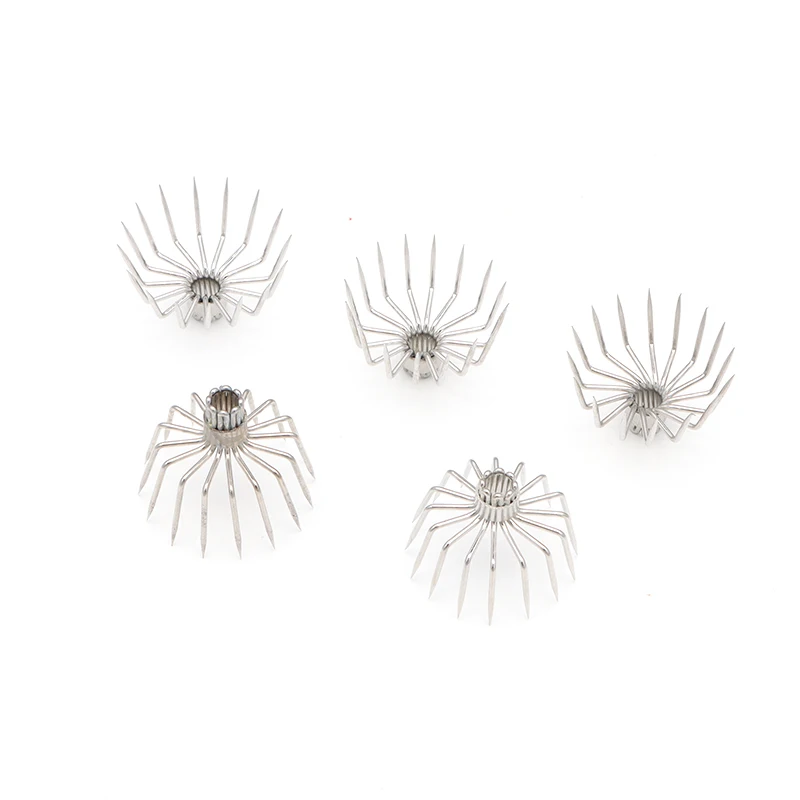 YJBYYX 10pcs/Lot New 16-pin Squid Hook Sea Fishing Cuttlefish Hook 2.5CM Non-Barb Hook Fishing Gear