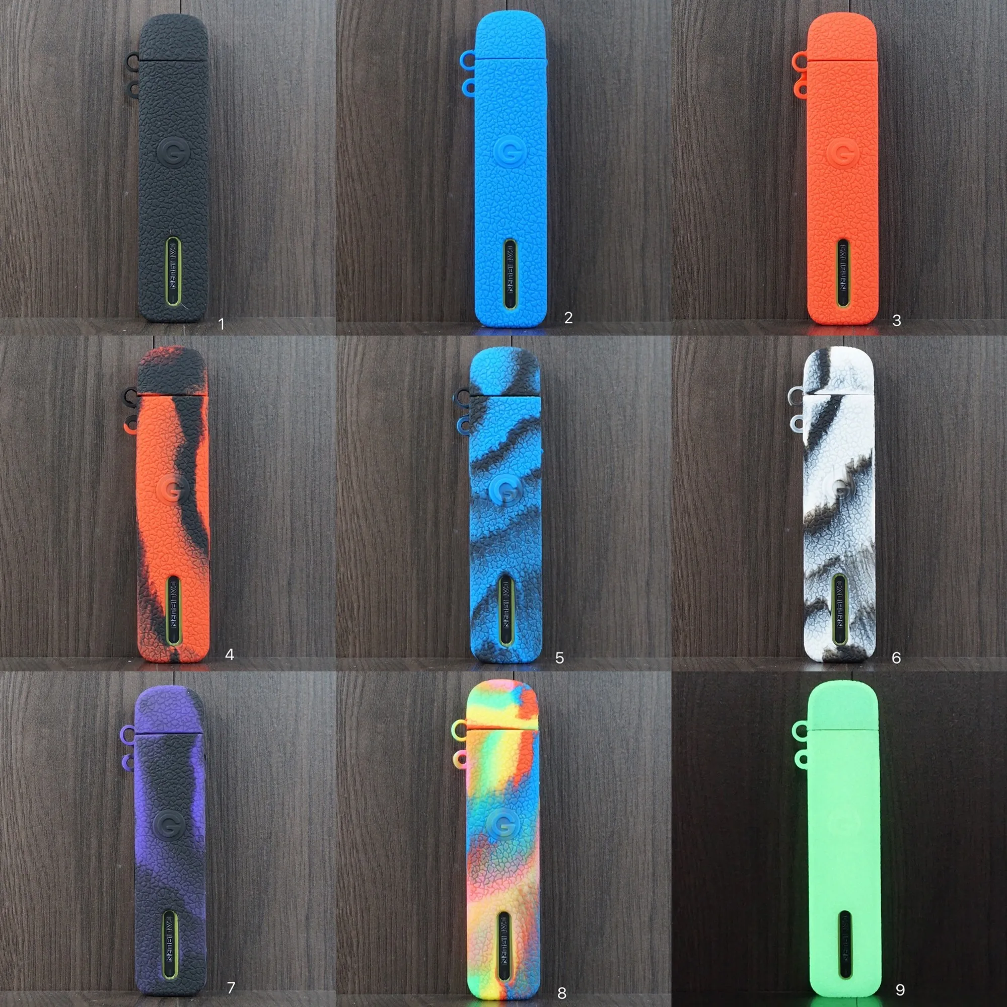 Texture case for UWELL Caliburn G protective silicone skin anti-sslip shield wrap cover 100pcs