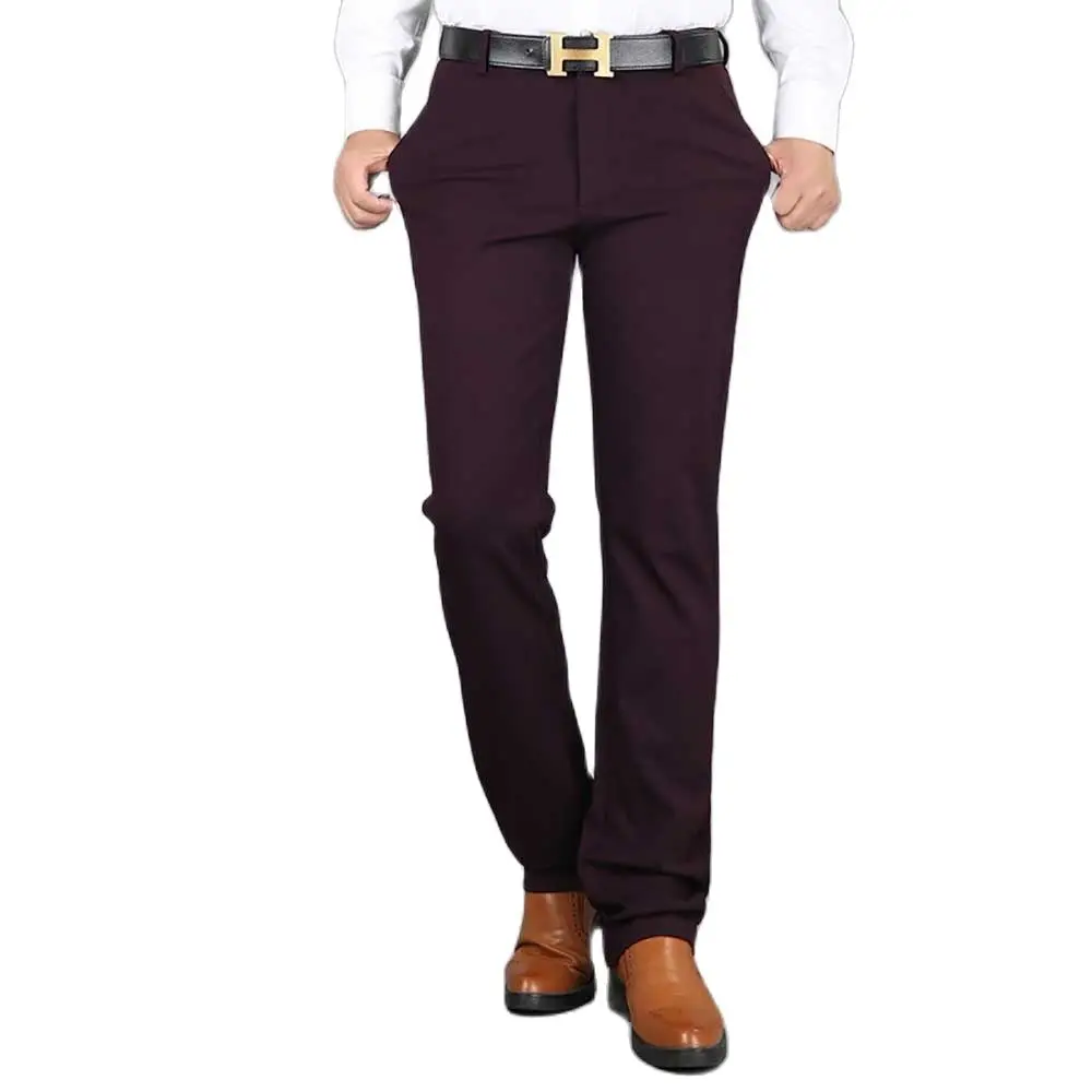 Fashion Spring Autumn Straight Trousers Men\'s Pants Baggy Business Leisure Plus Size Clothes