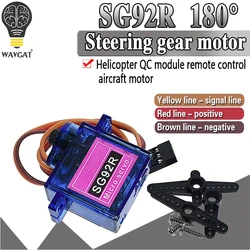 SG92R 2.5KG Micro 9g Servo Nylon Carbon fiber Gears Replace SG90 For RC Model Aeromodelling Helicopter Parts