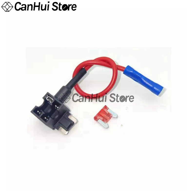 12V Mini Small Medium Size Car Fuse Holder Add-a-circuit TAP Adapter with 10A Standard ATM Blade Fuse Take Electrical Appliances