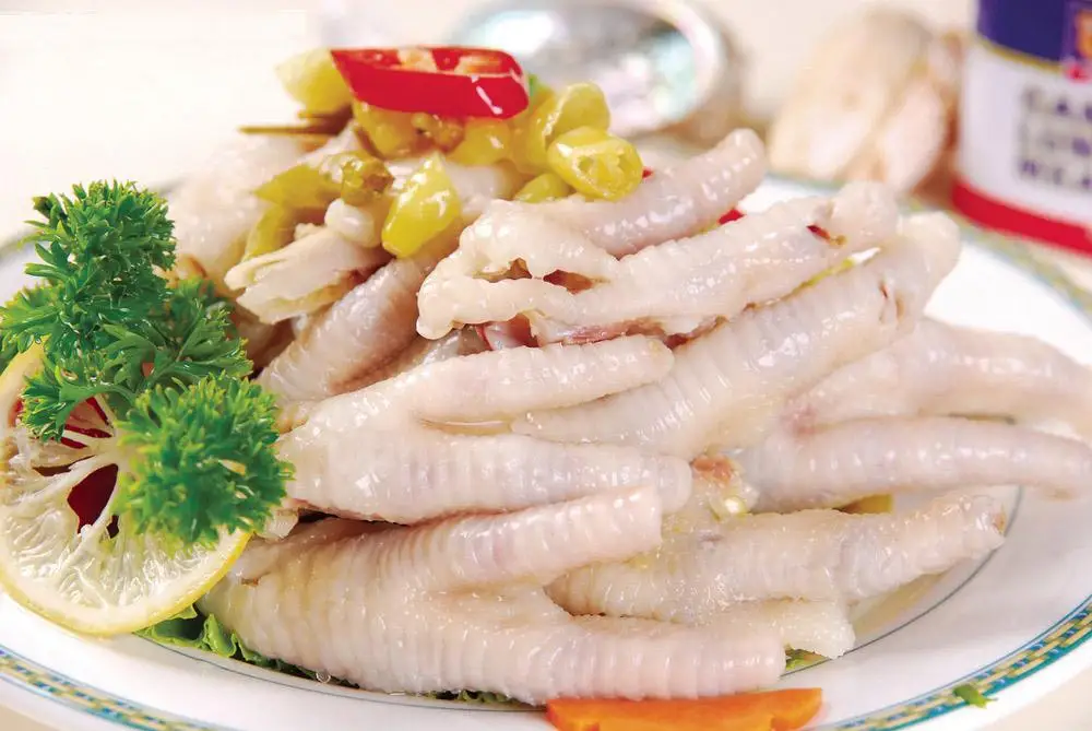 Industrial 2000kg/h Chicken Feet Processing Machihne