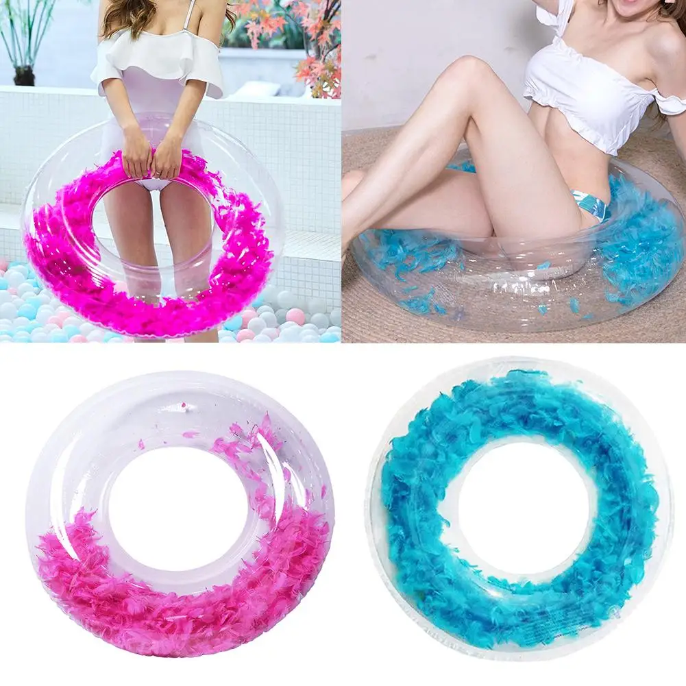 Beautiful Swimming Floating Saver Feather Summer Feather Swim Ring Swimming Circle Beach Swim Circle Float Water Pool Party