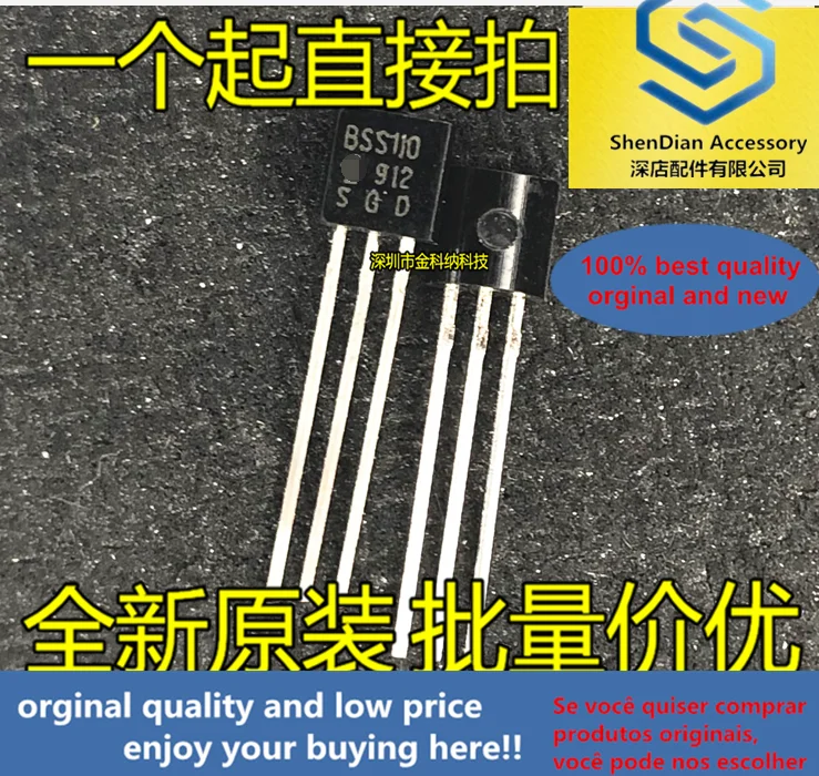 

10pcs only orginal new BSS110 SS110 TO-92 field effect tube straight plug transistor