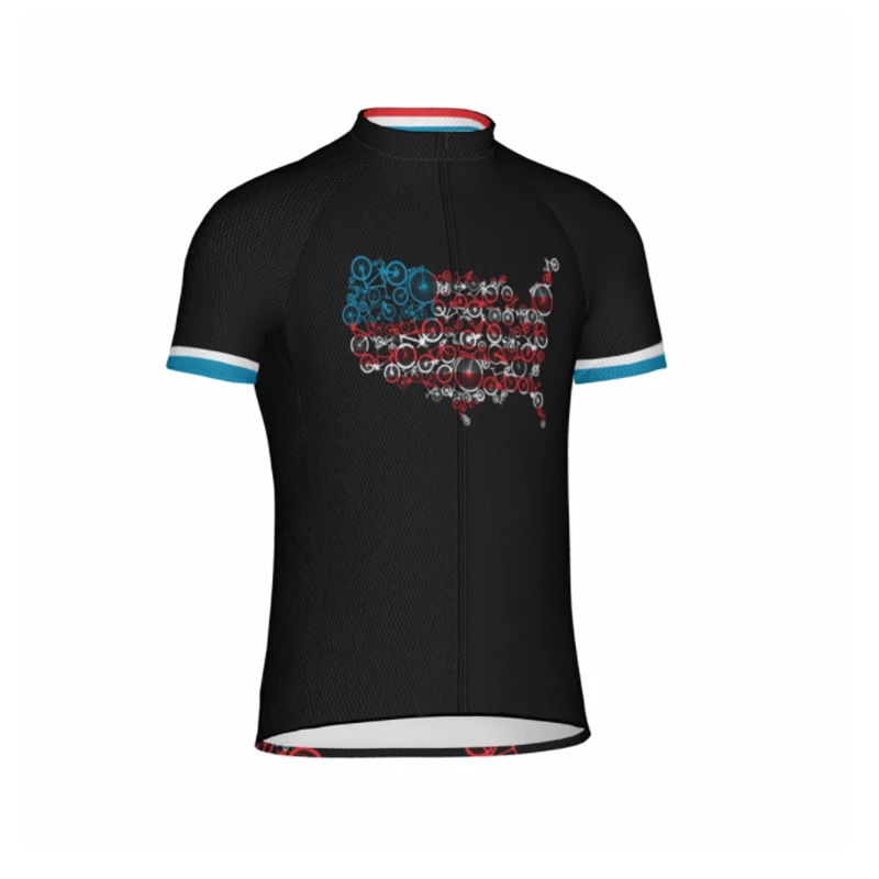 2021 Men MTB Quick Dry Bicycle Wear short sleeve cycling jerseys Wave point Bike Clothing shirts Ropa Ciclismo Hombre