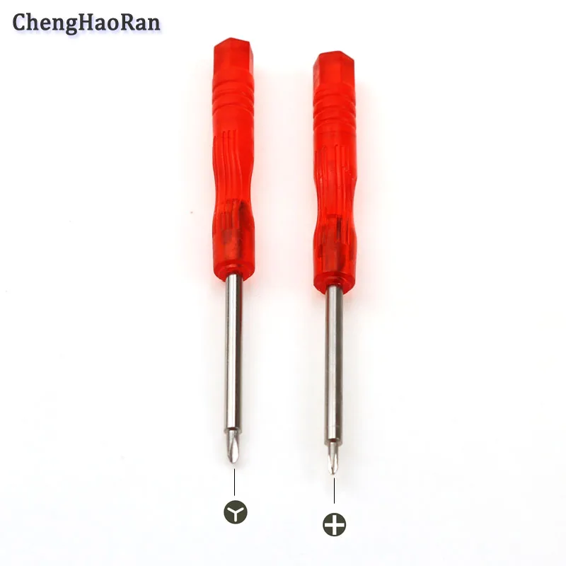 1pc Red handle Cross Triangle Screwdriver for PS4/PS5/PSP/PSV/GBA/GBC/GBA SP/Wii game machine Y + screwdriver