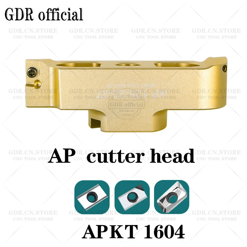 GDR AP SE Milling Cutters Tools 90° KM12 400R AP1604 Right-angle two-edged bridge type aluminum alloy milling cutter cutter head