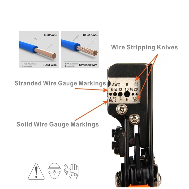 IWS-0822 IWISS плоскогубцы автоматические плоскогубцы для зачистки проводов многофункциональные электрик резак провода кабеля 0,3-8 мм ² ручной инструмент