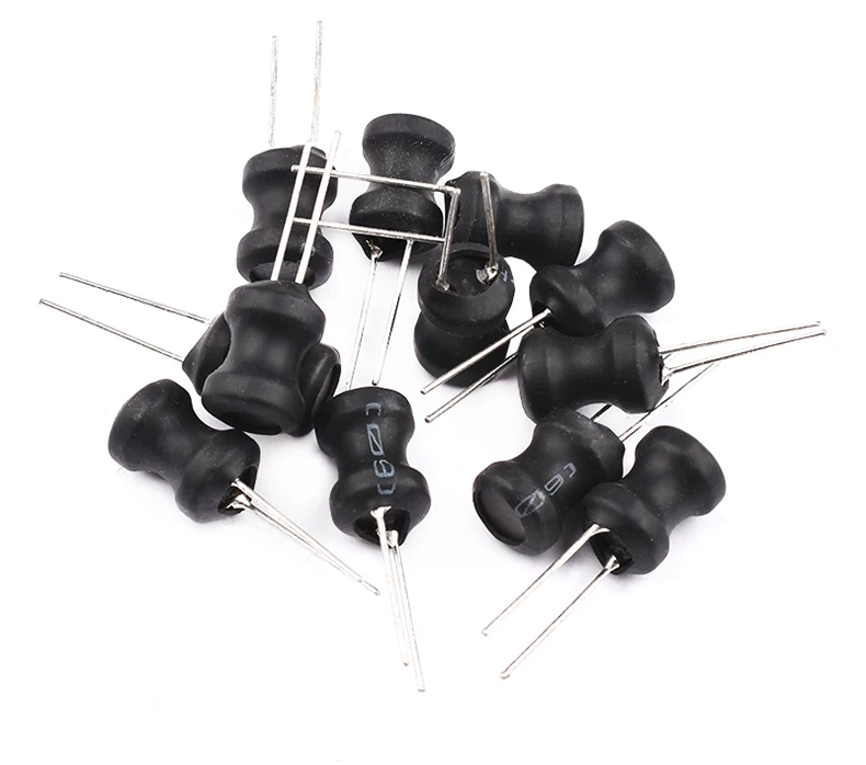 10PCS Power Inductor DIP 6*8mm 6X8mm 2.2UH 4.7UH 10uH 22uH 100uH 330uH 470uH 1MH 2.2MH 4.7MH 10MH Inductance 2 Pins