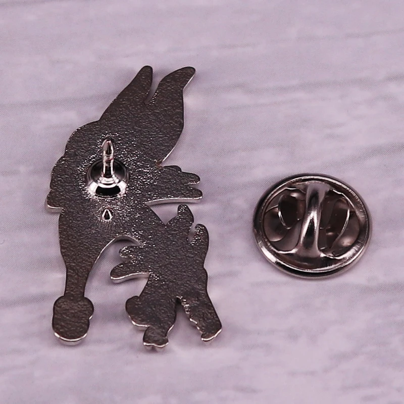 Sleeping movie enamel pin Demon Witch Cartoon Brooch - view 3