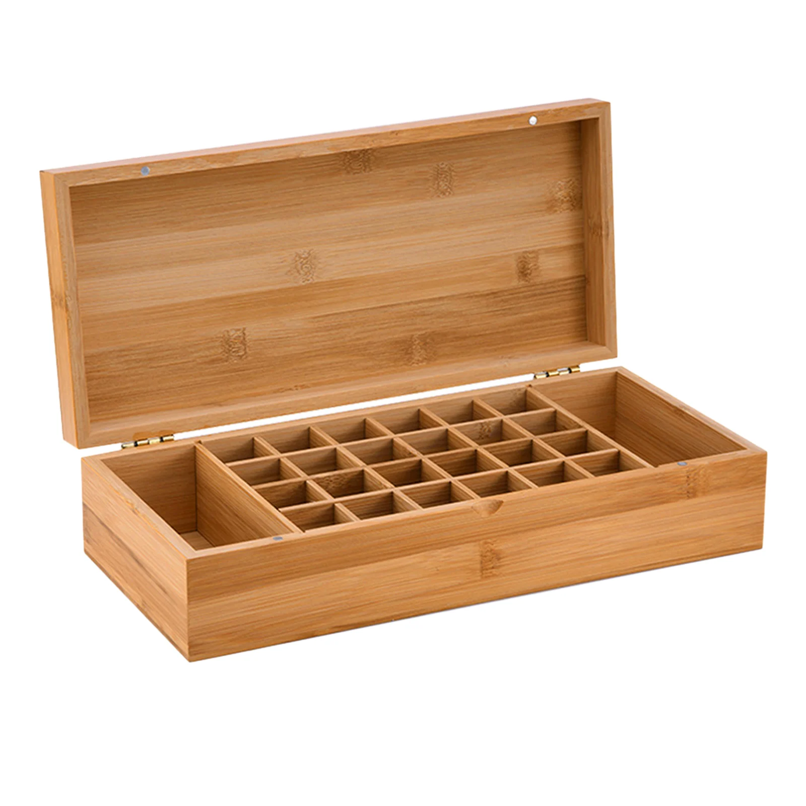 24 slots Essential Oil Wooden Storage Box Case Container Aromatherapy