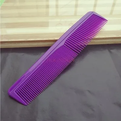 2pcs plastic comb Cooked rubber is not easy to break wide teeth fine teeth pointed hair hairdressing, perm thick purple