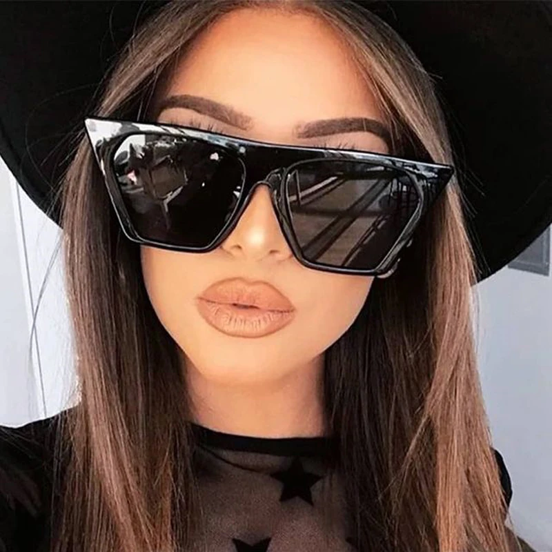 Fashion Square Style Sunglasses Woman Luxury Brand Sun Glasses Female Big Frame Classic Retro Outdoor Travel Lentes De Sol Mujer