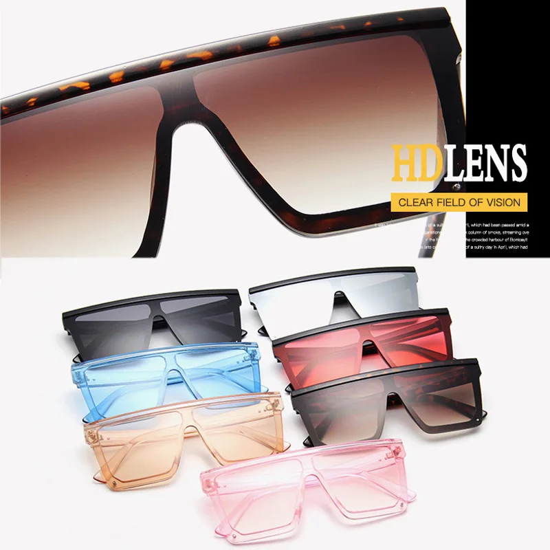 Mirrored Single Lens Sunglasses UV400 Shades Oversized Square Frame Amazon.com: FEISEDY Sunglasses for Women Men, Fashion  main image 3