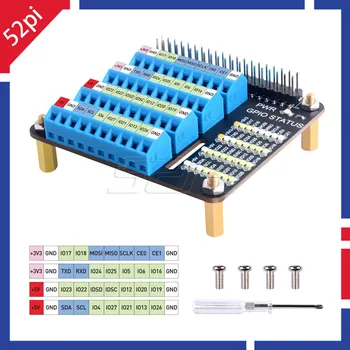 라즈베리 파이 4 GPIO 확장 보드 나사 터미널 모자, 라즈베리 파이 2B, 3B, 3B +, 제로/제로 W LED 매트릭스 디스플레이용 