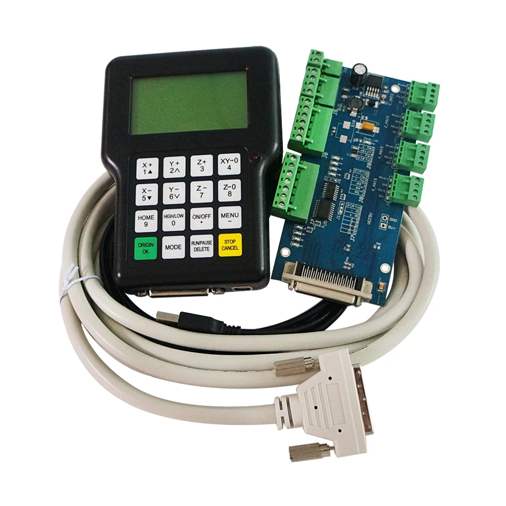 RZNC DSP 0501 Controller 3 Axis 0501 System For Cnc Router DSP0501 HKNC 0501HDDC Handle Remote +75W 24V power supply