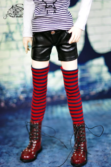 1/6 1/4 1/3 BJD doll leather Shorts for BJD/SD MSD SD13 Girl SSDF ID75 Uncle clothes not include doll and other Accessories