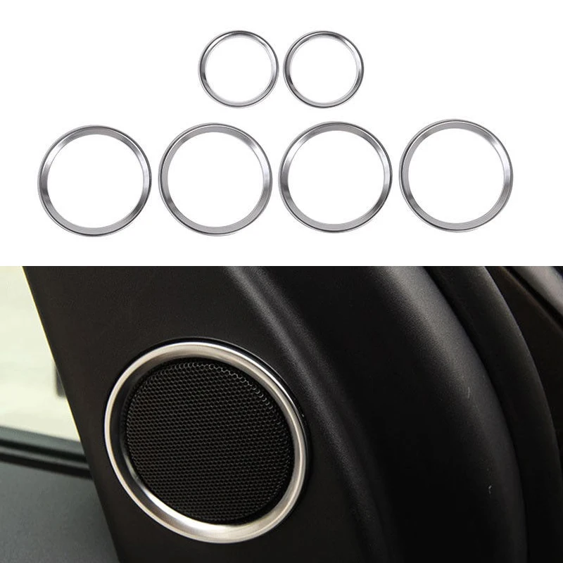 6x For Land Rover Discovery Sport 15-18 Car Side Speaker Grille Ring Frame Trims