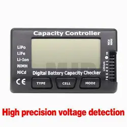 Contrôleur de capacité de batterie numérique RC CellMeter-7, LiFe LiPo Li-ion Nicd NiMH, testeur de tension de batterie, vérification de haute précision, détection