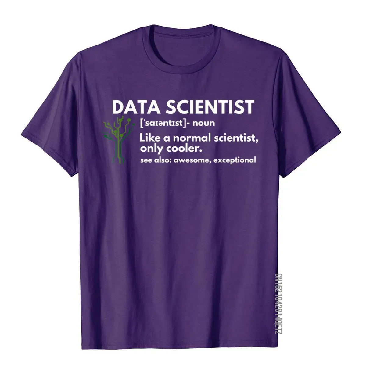 Data Scientist Definition Funny Computer Science T-Shirt T-Shirt Tees Special High Street Cotton Men's Top T-Shirts Novelty