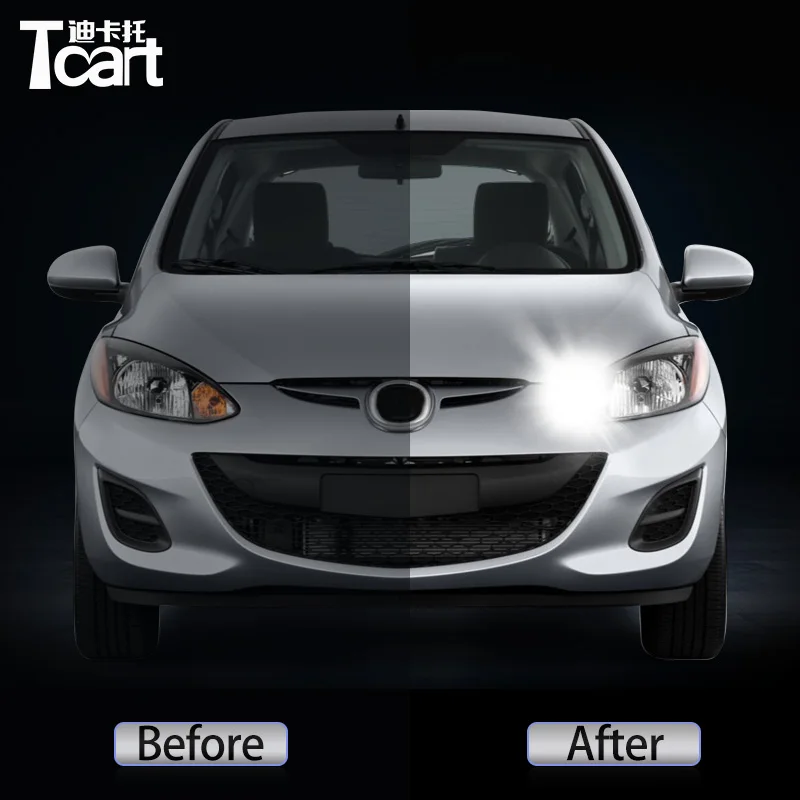 For Mazda 2 2008 2009 2010 2011 2012 2013 2014 Led Drl Daytime Running Light Turn Lights 7440 Or PY21W Car Accessories