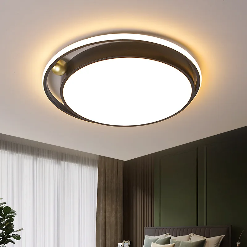 

Modern Unique Planetary Track Design Ceiling Light Bedroom Living Room LED Dimming Hotel Villa Restaurant Apartment Round Lamp