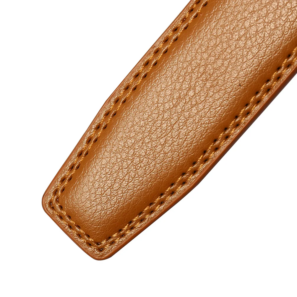 CEXIKA 3.1cm Men Leather Belt without Buckle  for Automatic Buckle High Quality Cow Genuine Leather Belt No Buckle Man Blet Body