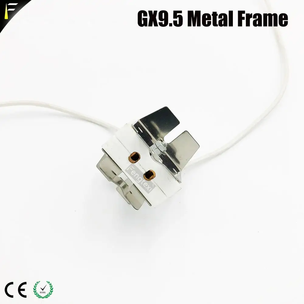 GY9.5/GX9.5 Base Lamp Holder Plug Socket for Stage Light Bulb Ceramics Pin Base Holder for 150W200W250W Moving Head Light