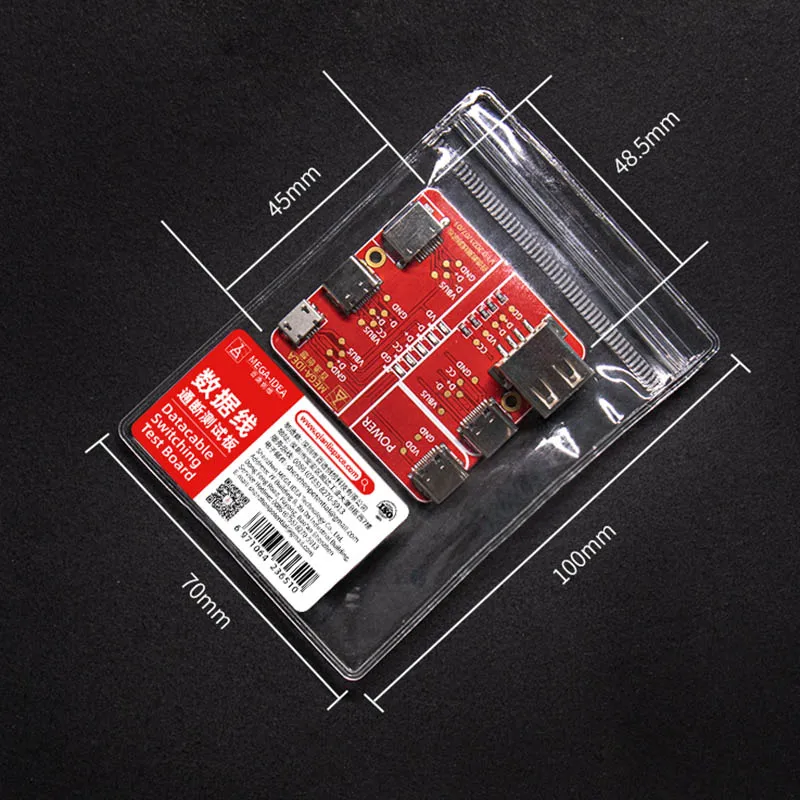 Qianli MEGA IDEA Data Cable On Off Detection Board for Phone Type C Light Lighting  Short Circuit Checking Test Tool